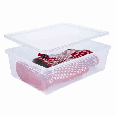 Aufbewahrungsbox "Clear Box" 22 l mit Deckel, 55 x 37,5 x 16 cm