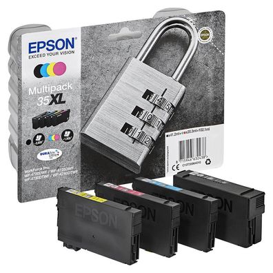 Original EPSON 35XL / T3596XL Multipack schwarz, cyan, magenta, gelb Tintenpatronen