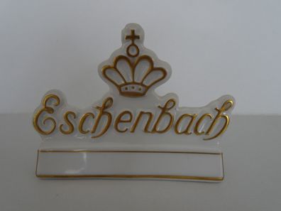 Porzellanaufsteller Schild Bodenmarke Manufaktur Eschenbach