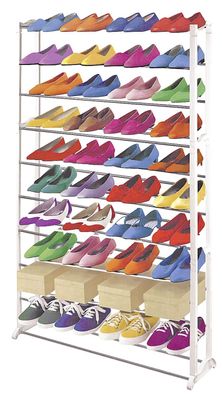 Schuhregal bis 40 Paar Schuhe Schuhständer Schuhschrank Regal Stecksystem Leicht