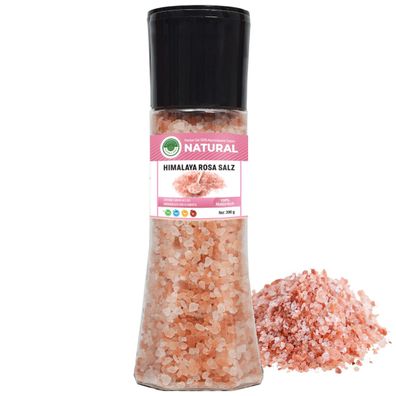 Himalaya Salz in Mühle 396 g. | Rose Himalaya Salz mit Mühle I aus Pakistan