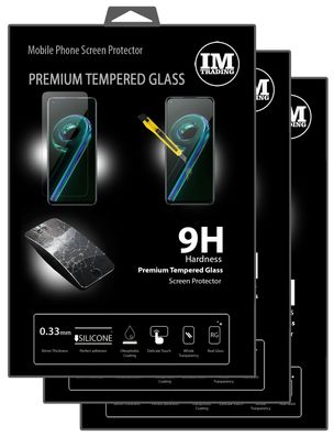 3X Schutzglas 9H kompatibel mit REALME 9 PRO Displayschutzfolie Passgenau Glas