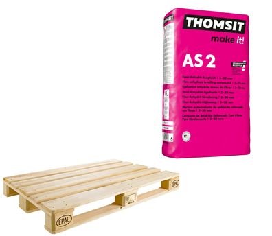 Thomsit® AS 2 Faserarmier-Anhydrit-Ausgleich 42 x 25 kg Bodenausgleich auf Holzböden