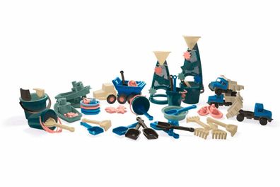 dantoy SandSpielzeug KindergartenSet WasserSpielzeug LKW Nachhaltig 59 Teile