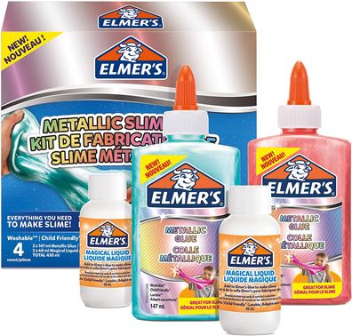Elmer's Metallic Slime Kit - Schleimzubehör enthält metallischen PVA-Kleber - mit ...