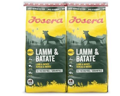 Josera Lamm & Batate Trockenfutter für Hunde - Sparpaket: 2 X 15Kg Doppelpack