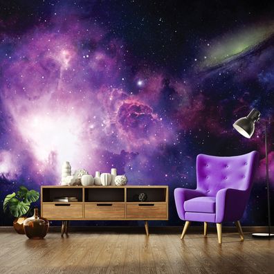 Vlies Fototapete Galaxie Sterne Kosmos Moderne TAPETE XXL Wohnzimmer Schlafzimmer