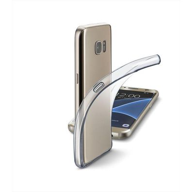 Cellularline Fine Klare Schutzhülle für Samsung Galaxy S7 Silikon Case Cover