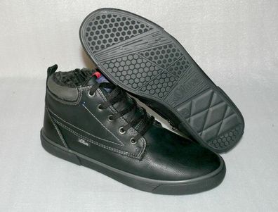 S. Oliver 9998 ZIP Mid Men Leder Winter Boots Schuhe Sneaker Warmfutter 41 Black