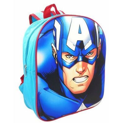 Marvel Captain America 3D Kindergartenrucksack Kindertasche