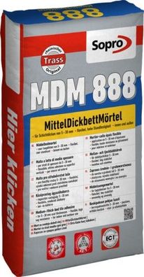 Sopro MDM 888 Mitteldickbettmörtel Fliesenkleber Flexkleber Mittel u. Dickbett