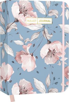 Bullet Journal Vintage Flowers Mit Punkteraster, Seiten fuer Inde
