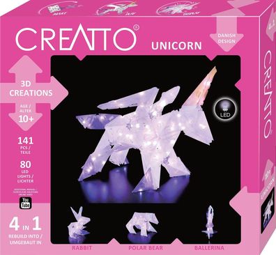 Kosmos 3539 - Creatto Einhorn / Unicorn 3D-Leuchtfiguren entwerfen.