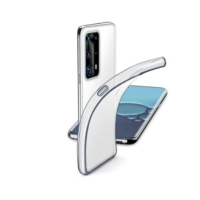 Cellularline Fine Huawei P40 Pro Silikon Case Handy Hülle Tasche Klar Weich Neu