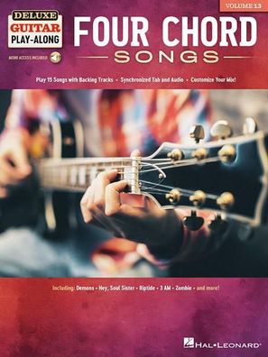 Four Chord Songs Deluxe Guitar Play-Along Volume 13 Deluxe Guitar