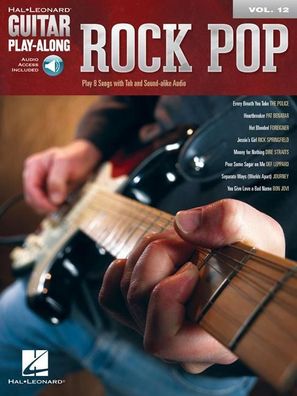 Rock Pop Guitar Play-Along Volume 12 Guitar Play-Along