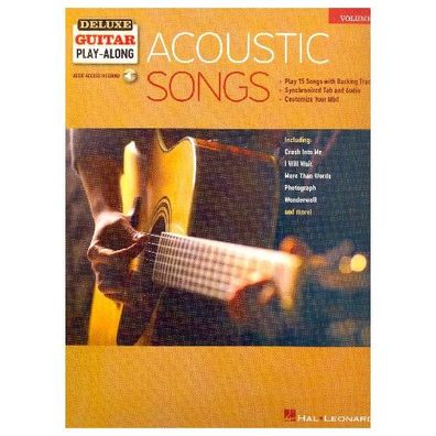 Acoustic Songs Deluxe Guitar Play-Along Volume 3 Deluxe Guitar Pla