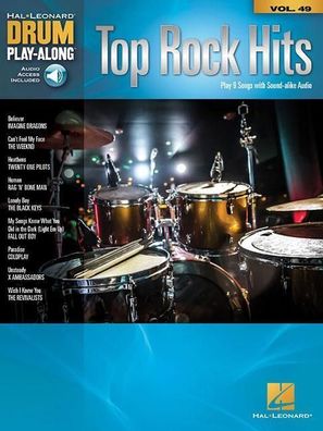 Top Rock Hits Drum Play-Along Volume 49 Drum Play-Along