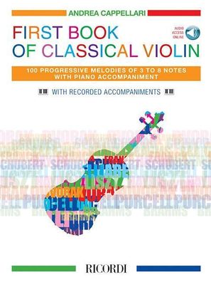 First Book of Classical Violin 100 Progressive Melodies of 3 to 8 N