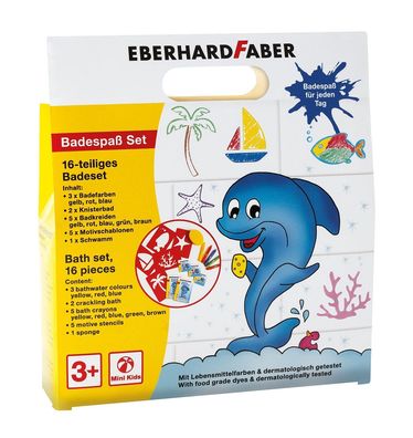 Eberhard Faber 524116 - 16 teiliges Badeset - Badespaß Set für Kinder zum Malen ...
