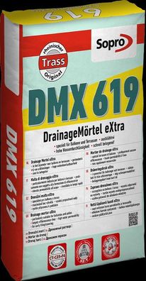 Sopro Drainagemörtel extra DMX 619 Drainage Mörtel Bettungsmörtel 25KG