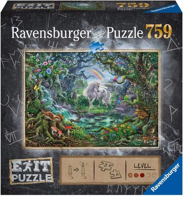 Ravensburger EXIT Puzzle 15030 Einhorn 759 Teile Puzzle meets Myste
