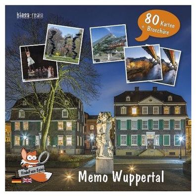 FindeFuxx Memo Wuppertal, m. 1 Buch 80 Spielkarten (40 Bildpaare)