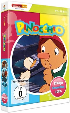 Pinocchio Komplettbox 9x DVD Deutsche Sprecher: Helga Anders Harald