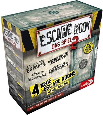 Escape Room - Das Spiel 2 4 neue Escape Rooms + 15 Min. Demo-Fall.