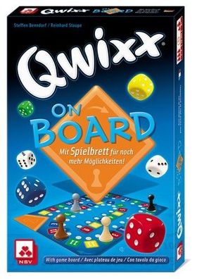 QWIXX - ON BOARD - International (XL) Mit Spielbrett fuer noch mehr