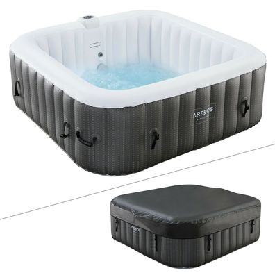 AREBOS Whirlpool In-Outdoor Spa Whirlpool 185x185 Wellness Heizung Pool Massage