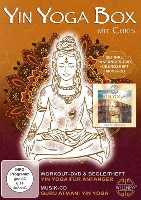 Yin Yoga Box Set inklusive Anfaenger-DVD, Uebungsheft und Musik-CD