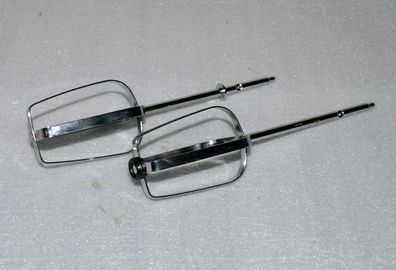 Bestron AKM100RE Ersatz 2x Edelstahl Knethaken für Küchenmaschine L-18cm