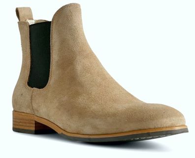 Shoe The Bear STB1354 DEVS Rau UP Leder Schuhe Business Stiefel Boots Sand 44