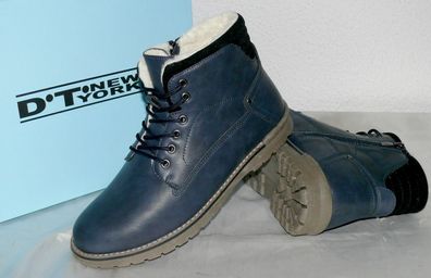 D.T. New York B246300 Warme Winter Leder Schuhe Boots Stiefel Futter ZIP 40 45 N