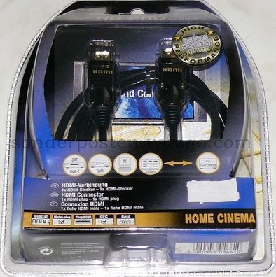 2663 HDMI Kabel SKY Master Highend Version 3m 24K vergoldet DVD HD LED MP4 TV-