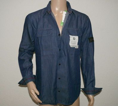 Jack & Jones Core Coderby Herren Hemd Shirt Langarm Navy Slim Fit Gr L 12143865