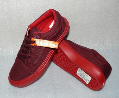 Vans UY Old Skool Lite K'S Canvas Schuhe Freizeit Sneaker Gr 31 UK13 Port Royale