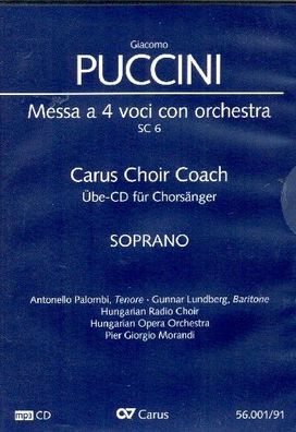 Messa A 4 Voci Con Orchestra. Carus Choir Coach CD
