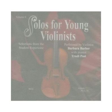 Solos for Young Violinists CD, Volume 6 CD Suzuki Method Internati