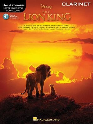 The Lion King for Clarinet Instrumental Play-Along Instrumental Pl