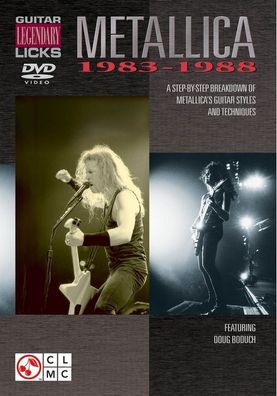 Metallica - Guitar Legendary Licks 1983-1988 DVD Instructional-Gu