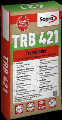 Sopro TrassBinder TRB 421 Bindemittel Trass Mörtel ab 15 mm 25 KG