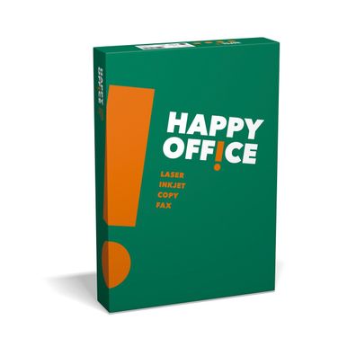 Happy Office Kopierpapier 500 Blatt 80g/ m² DIN-A4 weiß