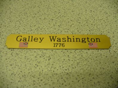 Kleines Namensschild für Modellständer - Galley Washington