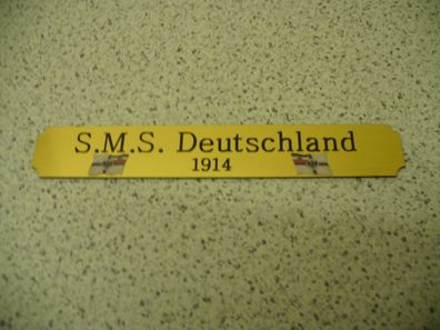 Kleines Namensschild für Modellständer - SMS Deuschland