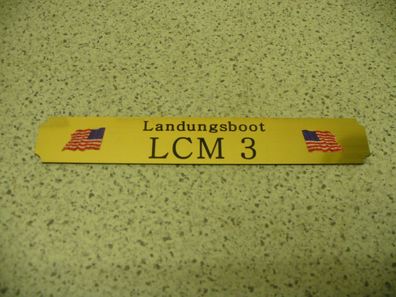 Kleines Namensschild für Modellständer - Landungsboot LCM 3