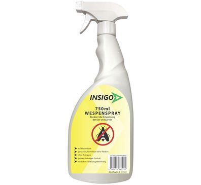 INSIGO 750ml Anti Wespenspray Mittel Schutz gegen Nester Abwehr Bekämpfung vertreiben