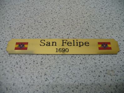 Kleines Namensschild für Modellständer - San Felipe
