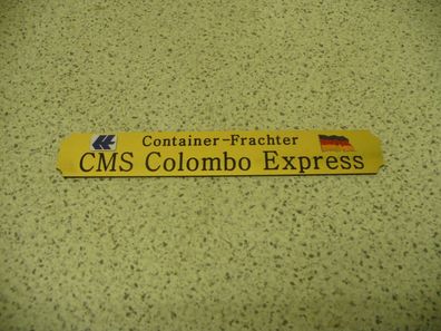 Kleines Namensschild für Modellständer - Colombo Express
